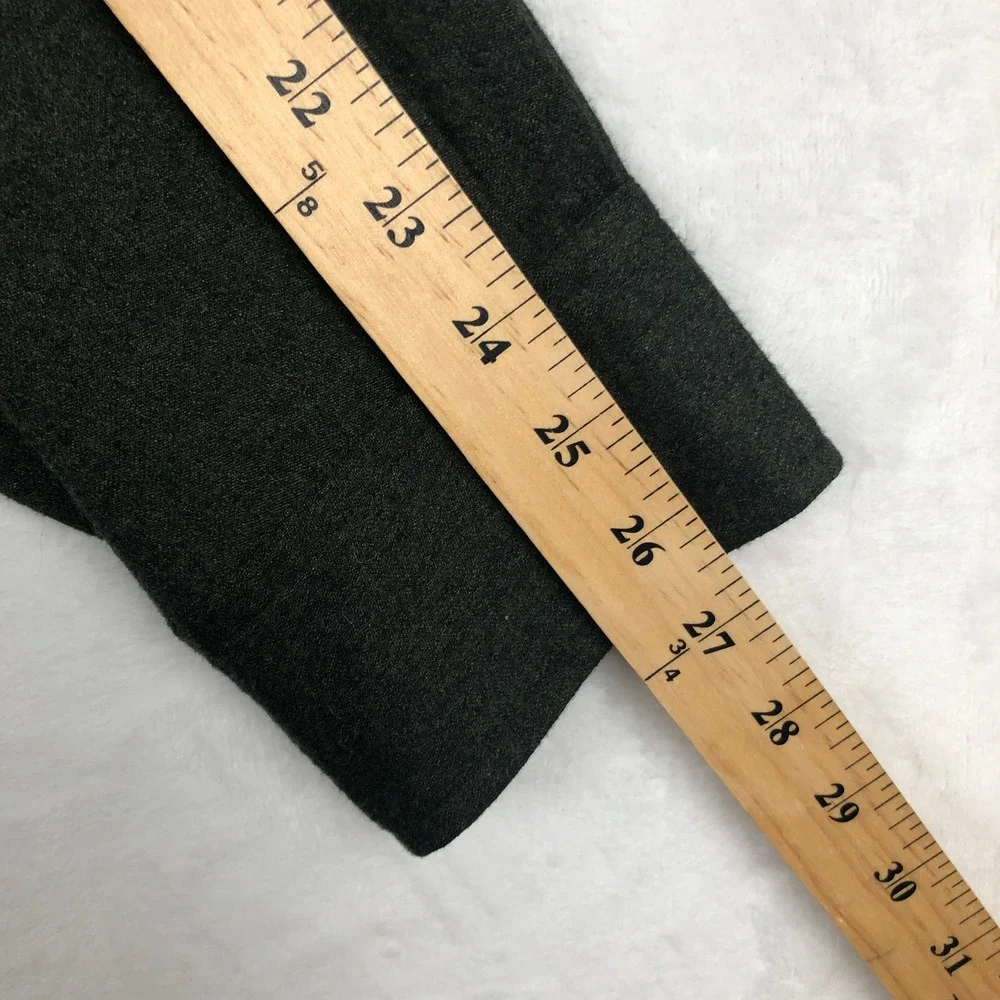 PROPER CLOTH 100% Wool Flannel Shirt 20/37.5 Forest Green Melange Button Luxury